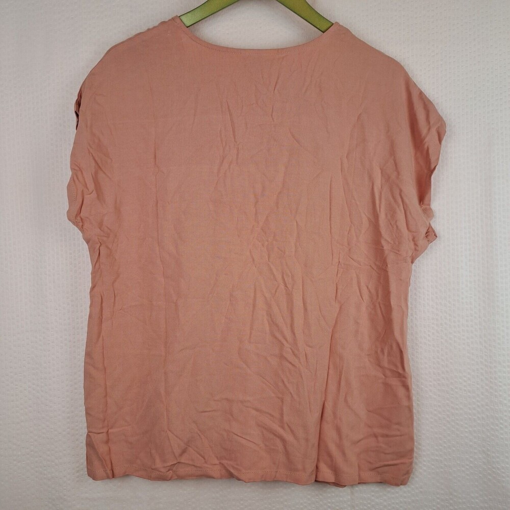 Blair Lightweight Nice Peach Color Rayon Top Size M Dolman Short Sleeve - Picture 7 of 11